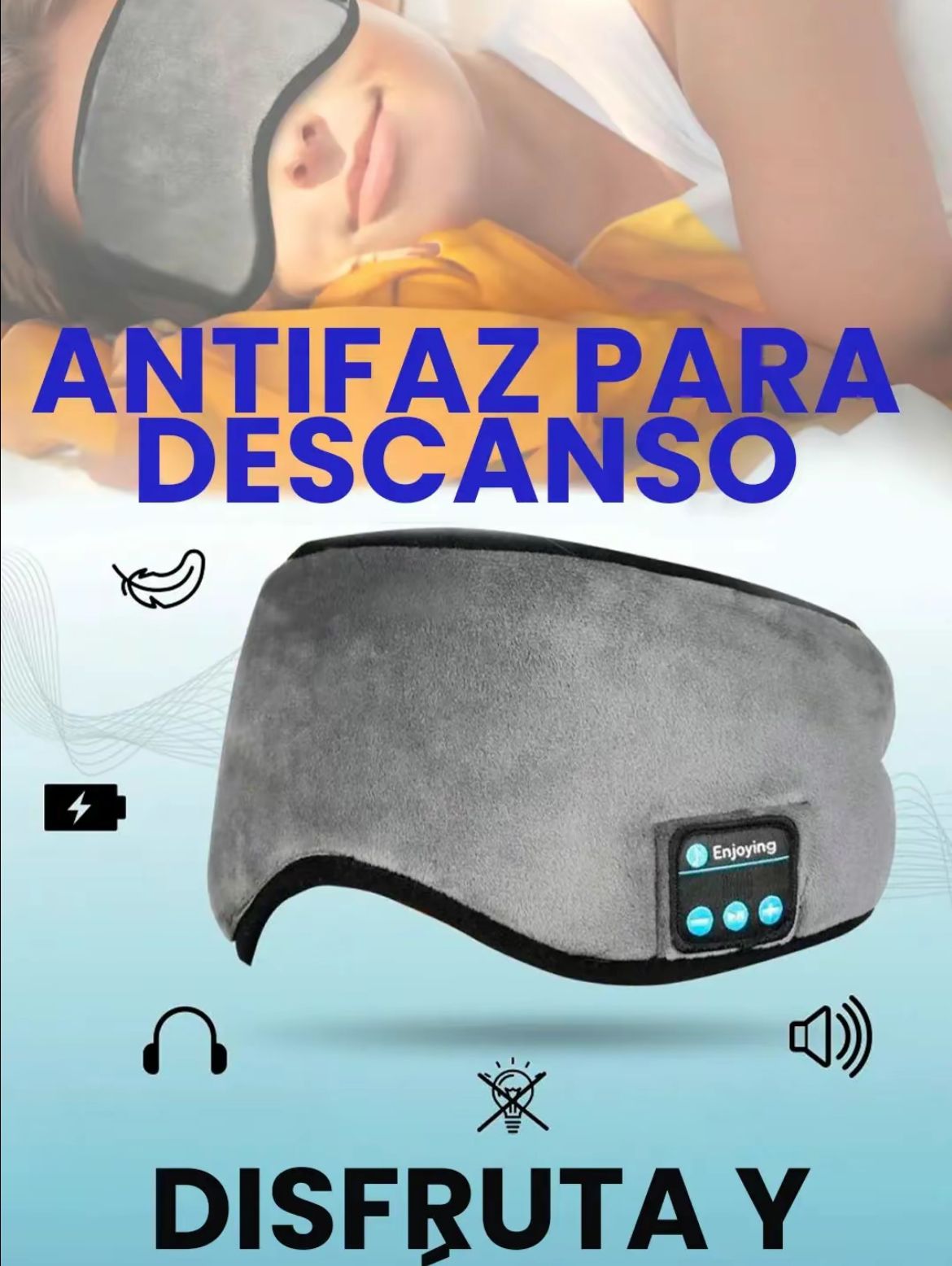 Antifaz Bluetooth para Dormir