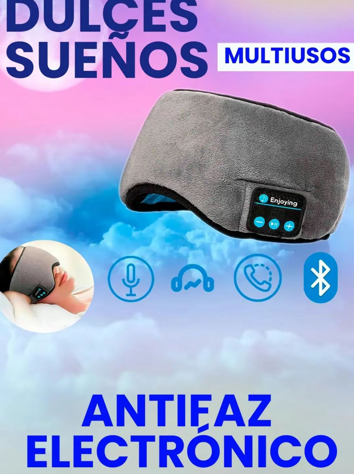 Antifaz Bluetooth para Dormir